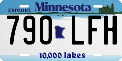 MN license plate 790LFH