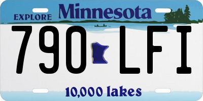 MN license plate 790LFI