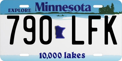 MN license plate 790LFK