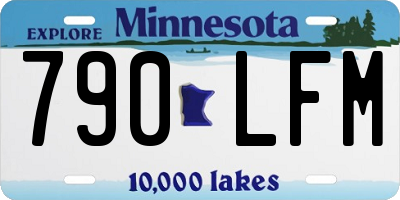 MN license plate 790LFM
