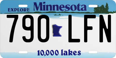MN license plate 790LFN