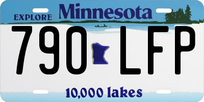 MN license plate 790LFP