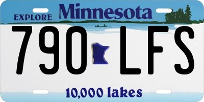 MN license plate 790LFS