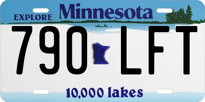 MN license plate 790LFT