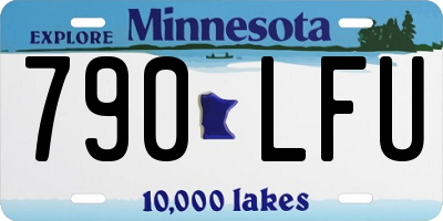 MN license plate 790LFU