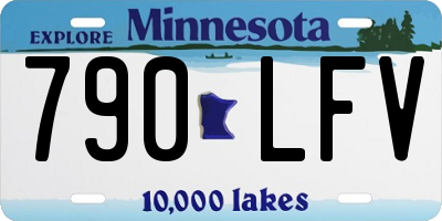 MN license plate 790LFV