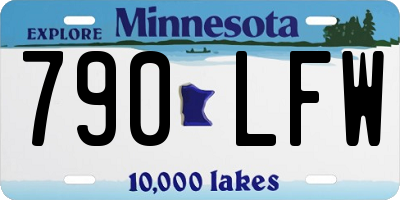 MN license plate 790LFW