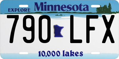MN license plate 790LFX