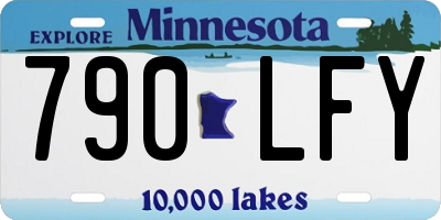 MN license plate 790LFY