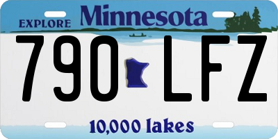 MN license plate 790LFZ