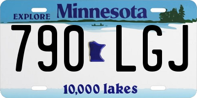 MN license plate 790LGJ
