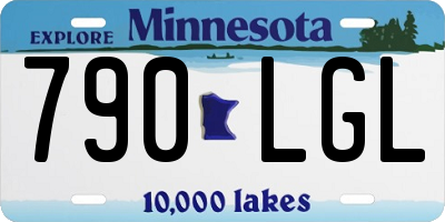 MN license plate 790LGL