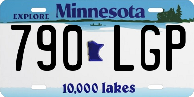 MN license plate 790LGP