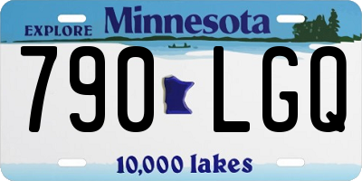 MN license plate 790LGQ