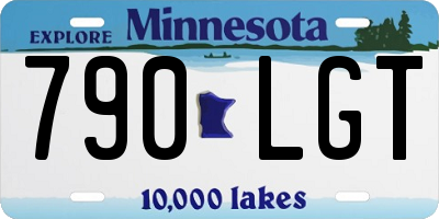 MN license plate 790LGT