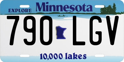 MN license plate 790LGV