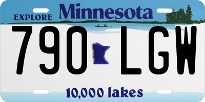 MN license plate 790LGW
