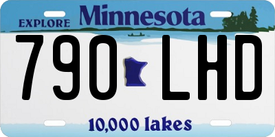 MN license plate 790LHD
