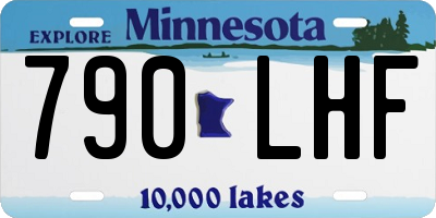MN license plate 790LHF