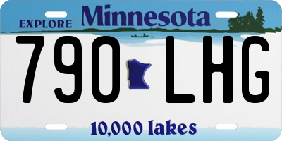 MN license plate 790LHG