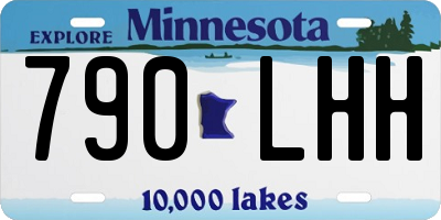 MN license plate 790LHH