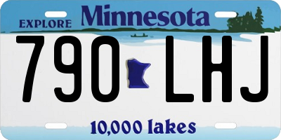 MN license plate 790LHJ