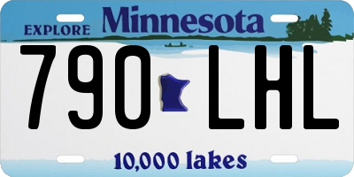 MN license plate 790LHL