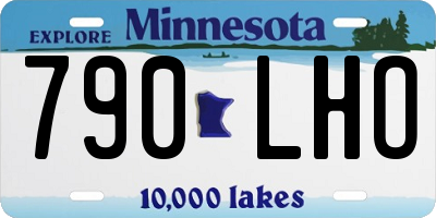 MN license plate 790LHO