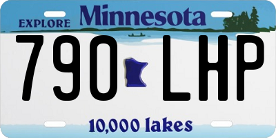 MN license plate 790LHP