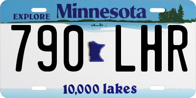 MN license plate 790LHR