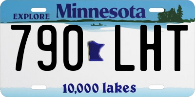 MN license plate 790LHT