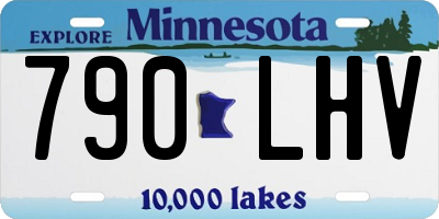 MN license plate 790LHV