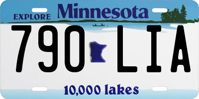 MN license plate 790LIA