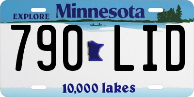 MN license plate 790LID
