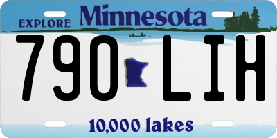 MN license plate 790LIH