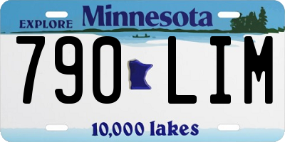 MN license plate 790LIM