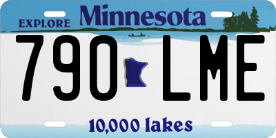 MN license plate 790LME