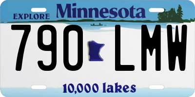 MN license plate 790LMW