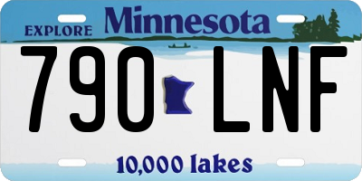 MN license plate 790LNF
