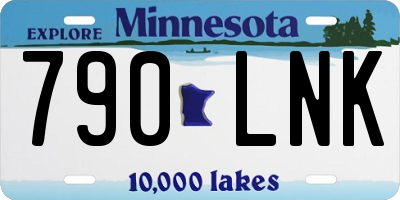 MN license plate 790LNK