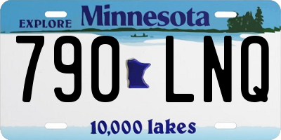 MN license plate 790LNQ
