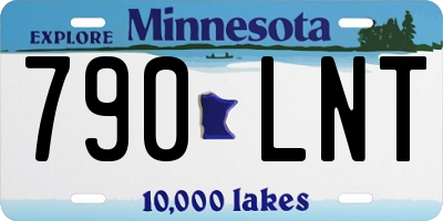 MN license plate 790LNT