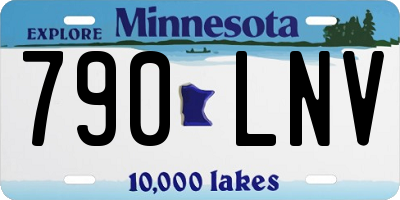 MN license plate 790LNV