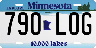 MN license plate 790LOG