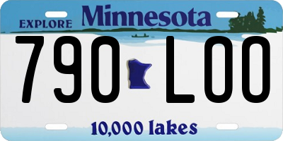 MN license plate 790LOO