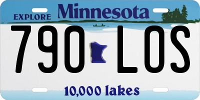 MN license plate 790LOS