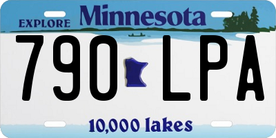 MN license plate 790LPA