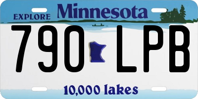 MN license plate 790LPB