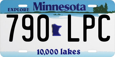 MN license plate 790LPC