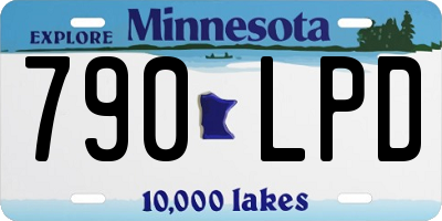 MN license plate 790LPD